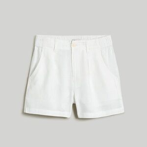 Madewell Neale Short 100% Linen White Summer Lightweight Resortwear Women’s Sz 6